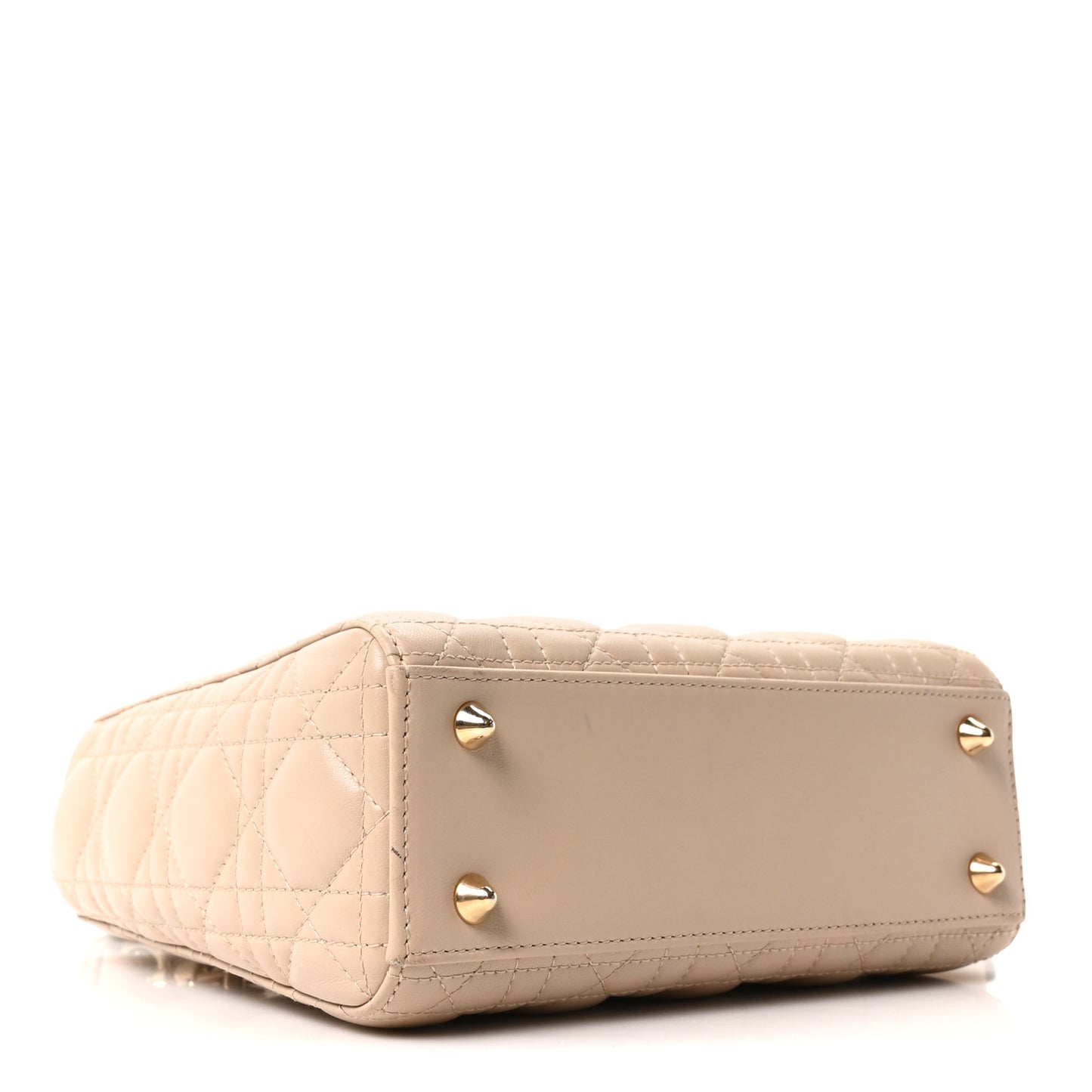 Lambskin Cannage Small My ABCDior Lady Dior Beige