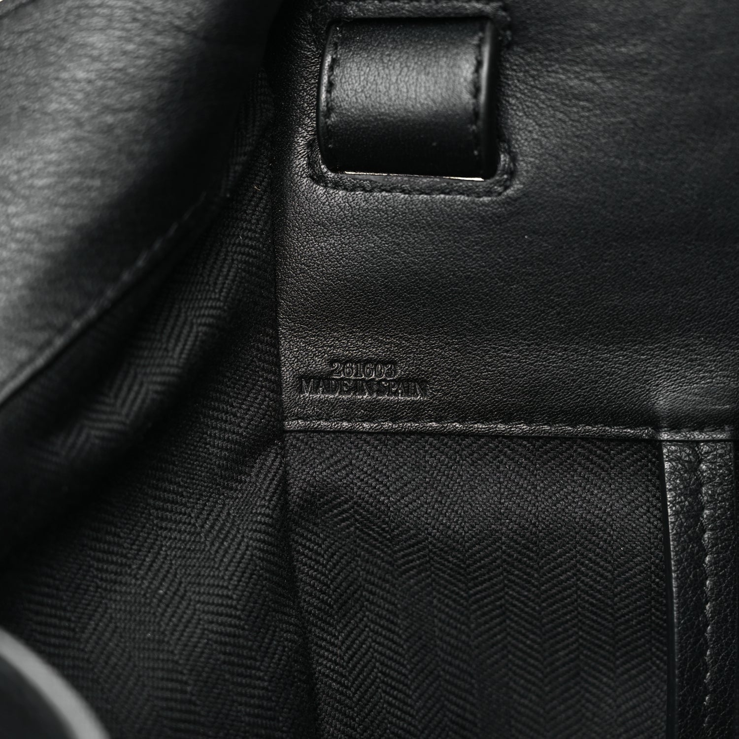 Loewe Calfskin Medium Hammock Shoulder Bag Black 7 of 11