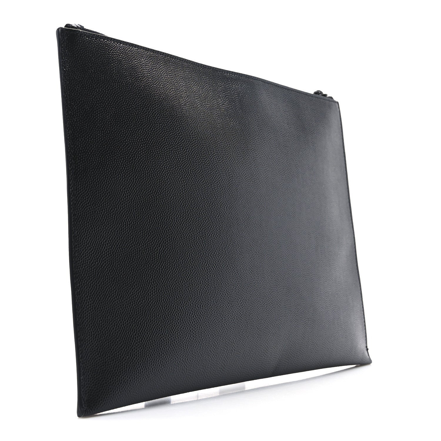 Saint Laurent Grain De Poudre Zipped Tablet Holder Black 3 of 7