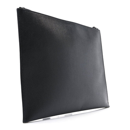 Saint Laurent Grain De Poudre Zipped Tablet Holder Black 3 of 7
