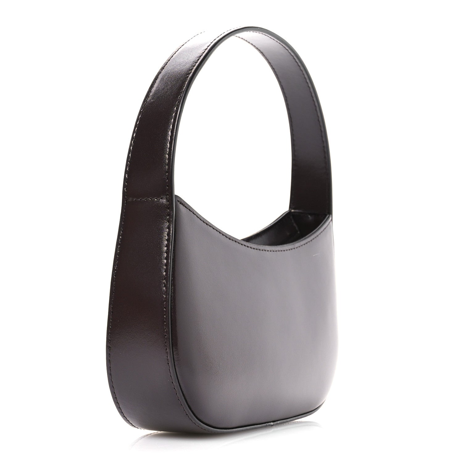 Mansur Gavriel Calfskin Bonbon Top Handle Bag Aubergine 3 of 9
