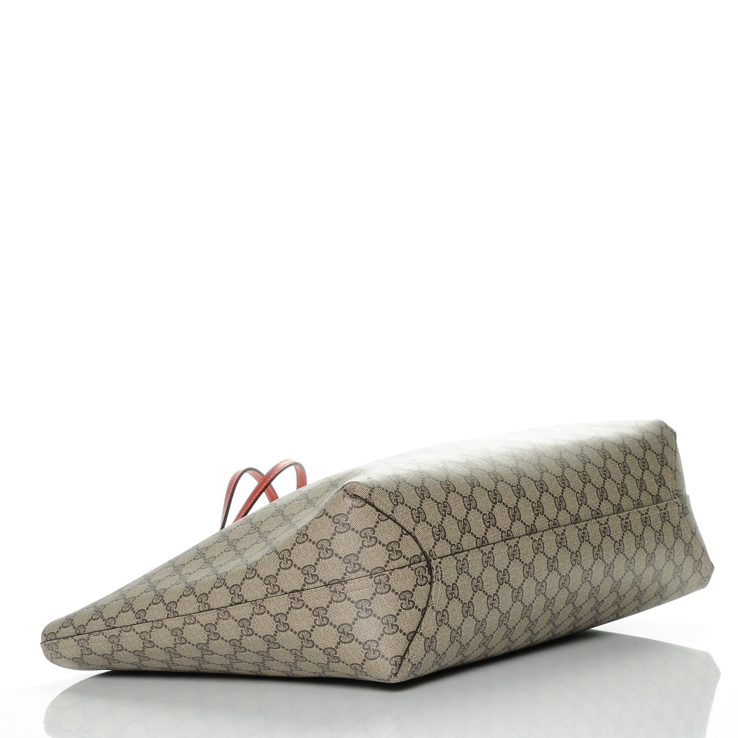 GG Supreme Monogram Large Reversible Tote Beige Red