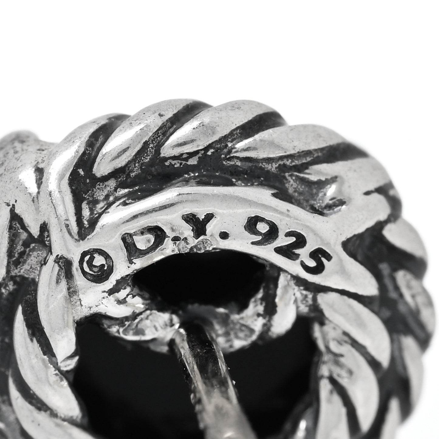 Sterling Silver Black Onyx 8mm Chatelaine Earrings