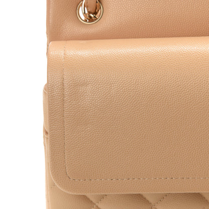 Chanel Caviar Quilted Jumbo Double Flap Beige Clair 10 of 12