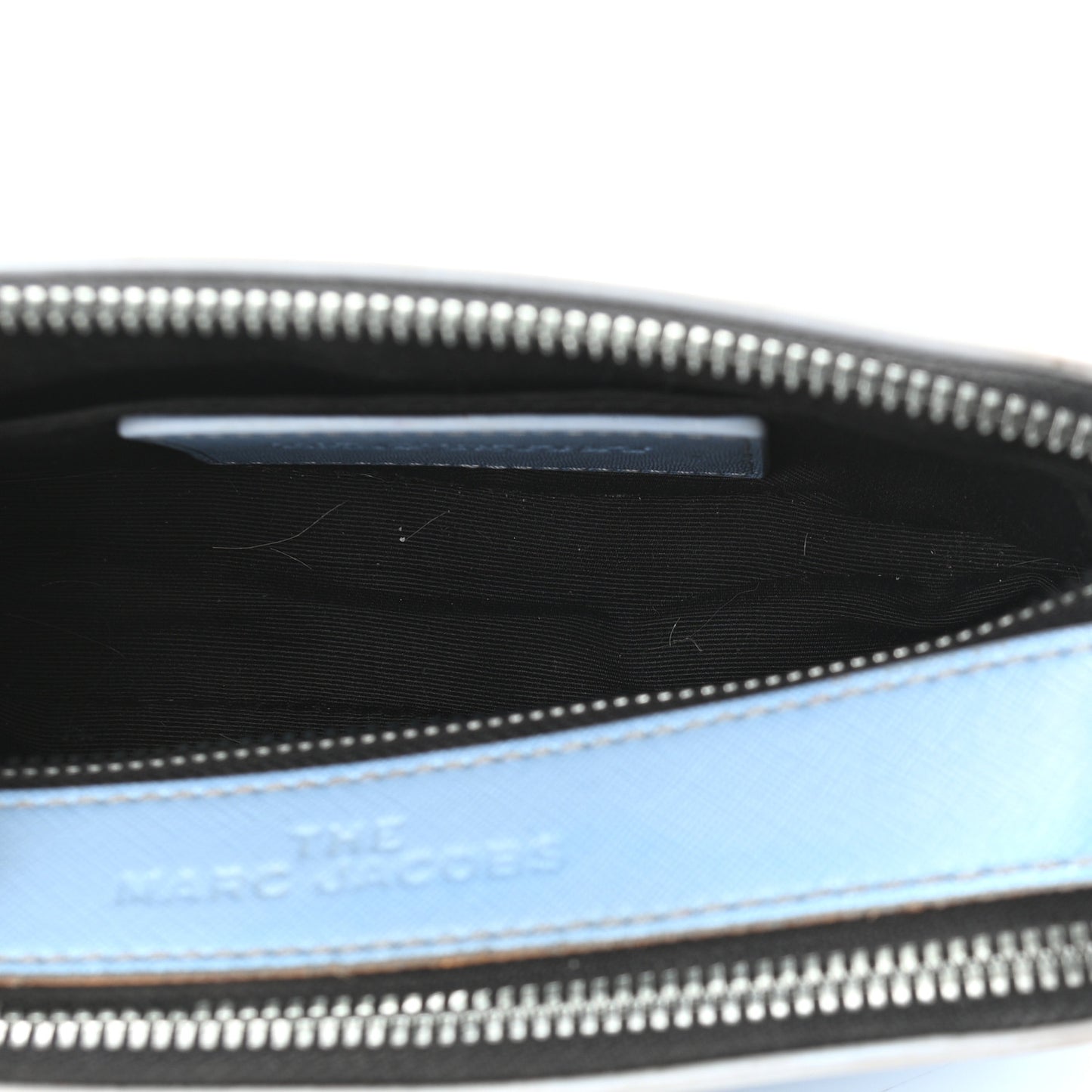 Saffiano Small Snapshot Camera Bag Light Blue