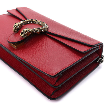 Gucci Dollar Calfskin Swarovski Crystal Small Dionysus Shoulder Bag  Hibiscus Red 8 of 8