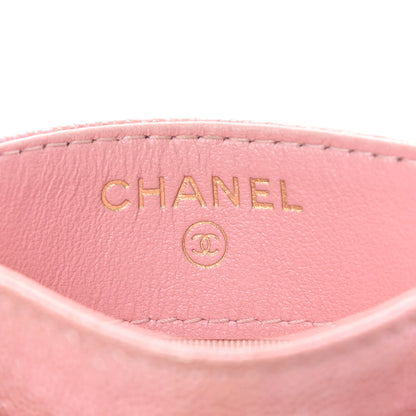 Chanel Iridescent Caviar Quilted Card Holder Pink 6 of 9