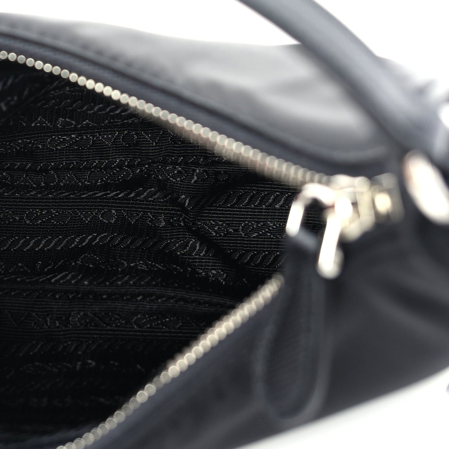 Tessuto Nylon Saffiano Mini Re-Edition 2005 Bag Black
