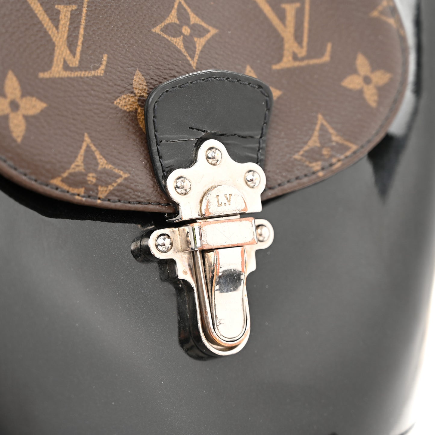 Patent Monogram Hot Springs Backpack Black