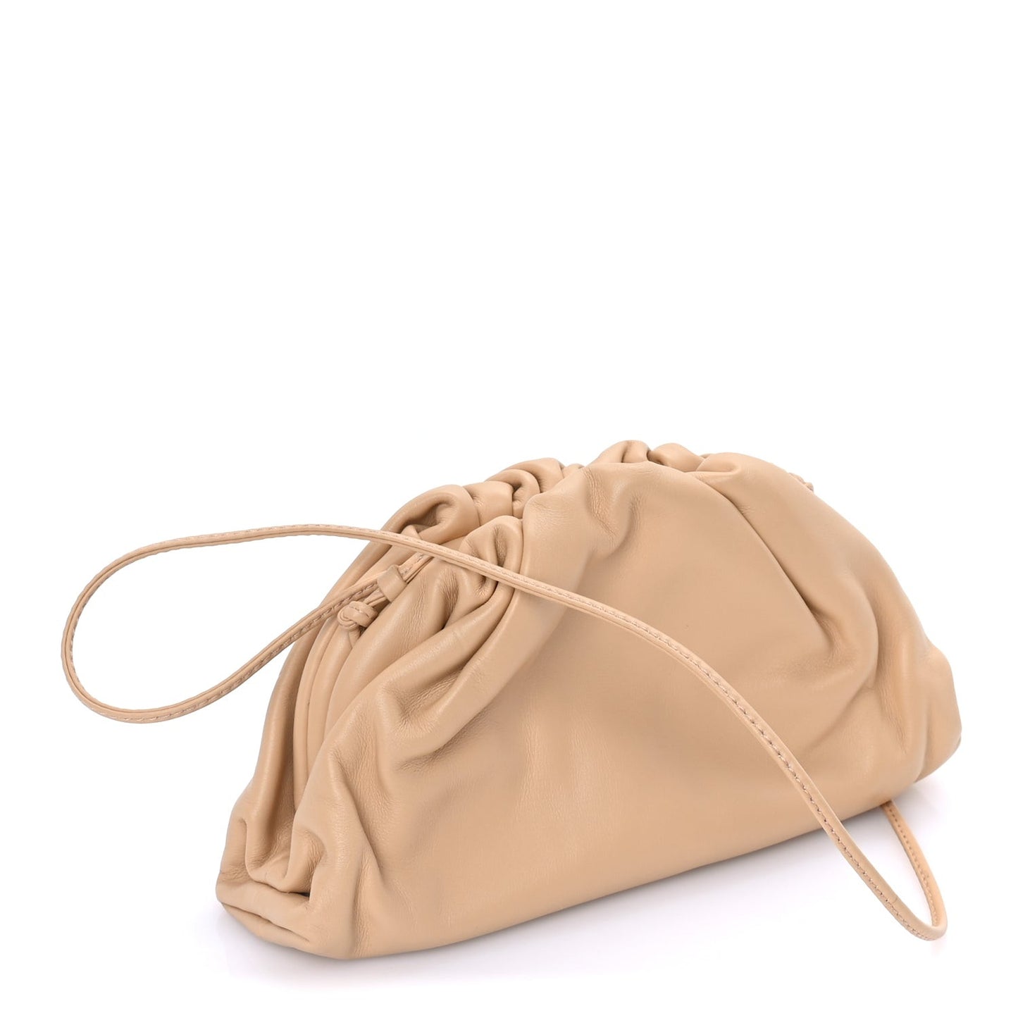 Butter Calfskin The Mini Pouch  Almond