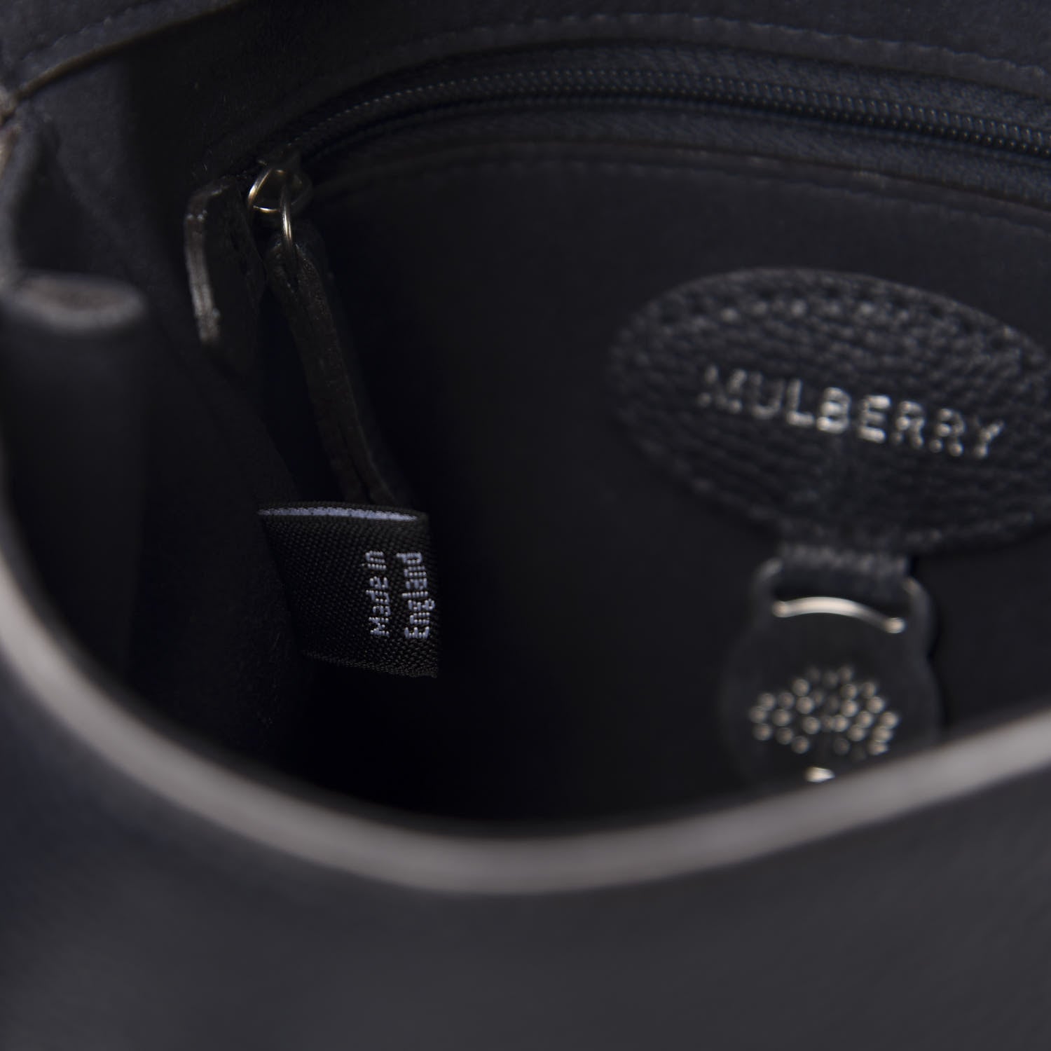 Mulberry Small Classic Grain Small Lily Flap Midnight Blue 11 of 12