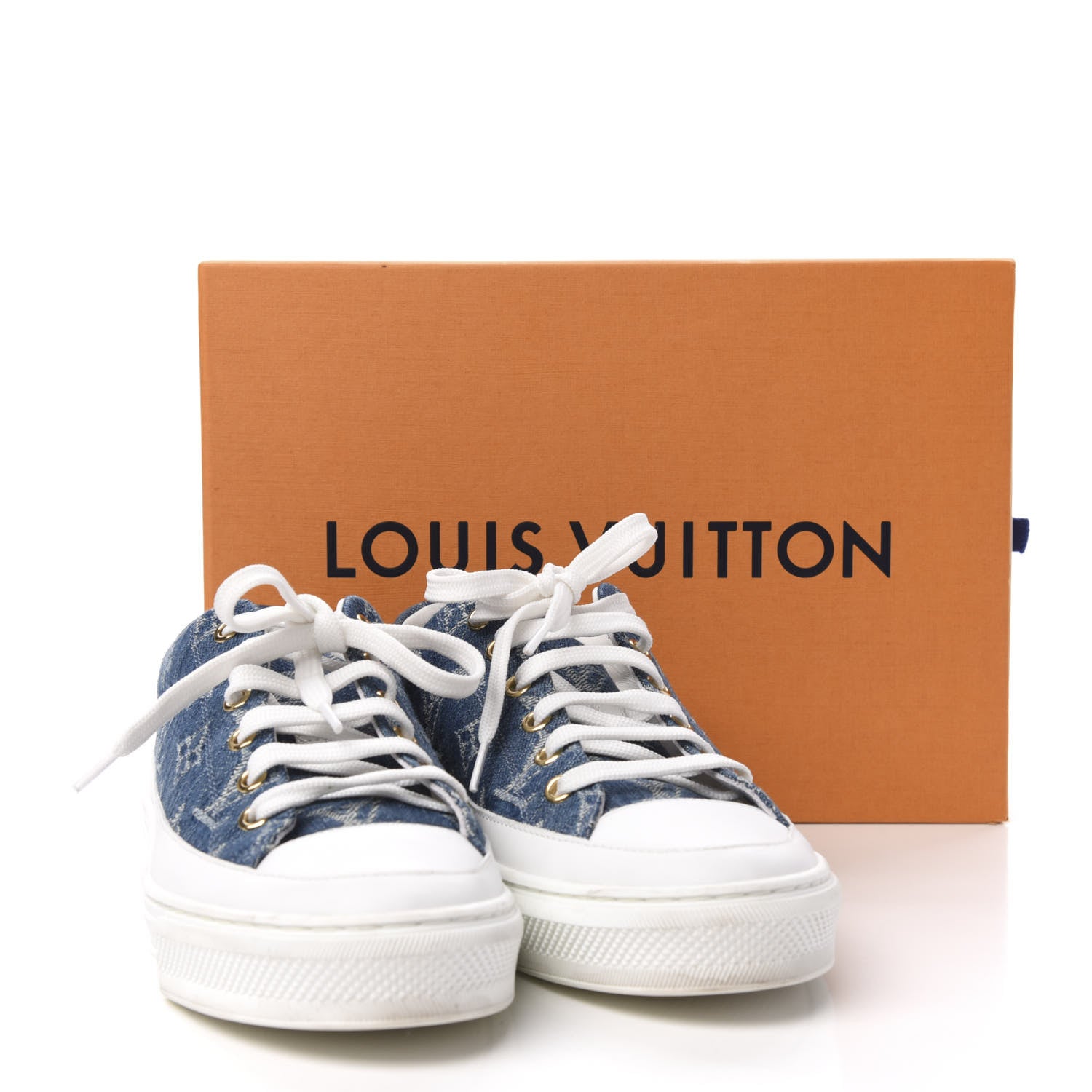 Louis Vuitton Denim Monogram Stellar Sneakers 37 Bleu Jeans Blue 12 of 12