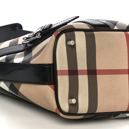 Burberry Supernova Check Buckle Hobo Black 9 of 10