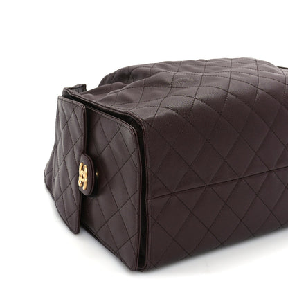 Chanel Caviar Quilted Medium  25 Handbag Dark Brown 8 of 9