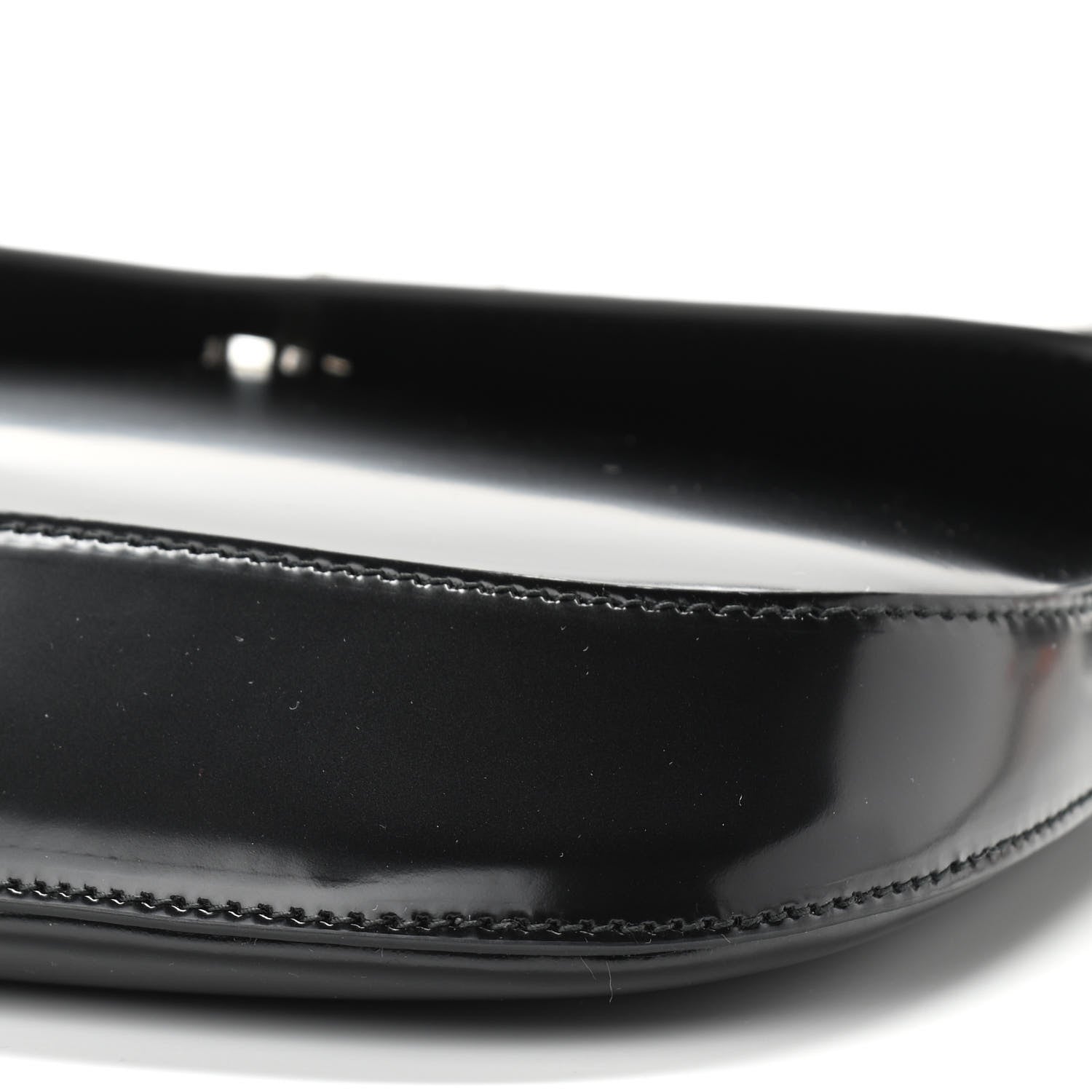 Prada Spazzolato Cleo Flap Shoulder Bag Black 10 of 12