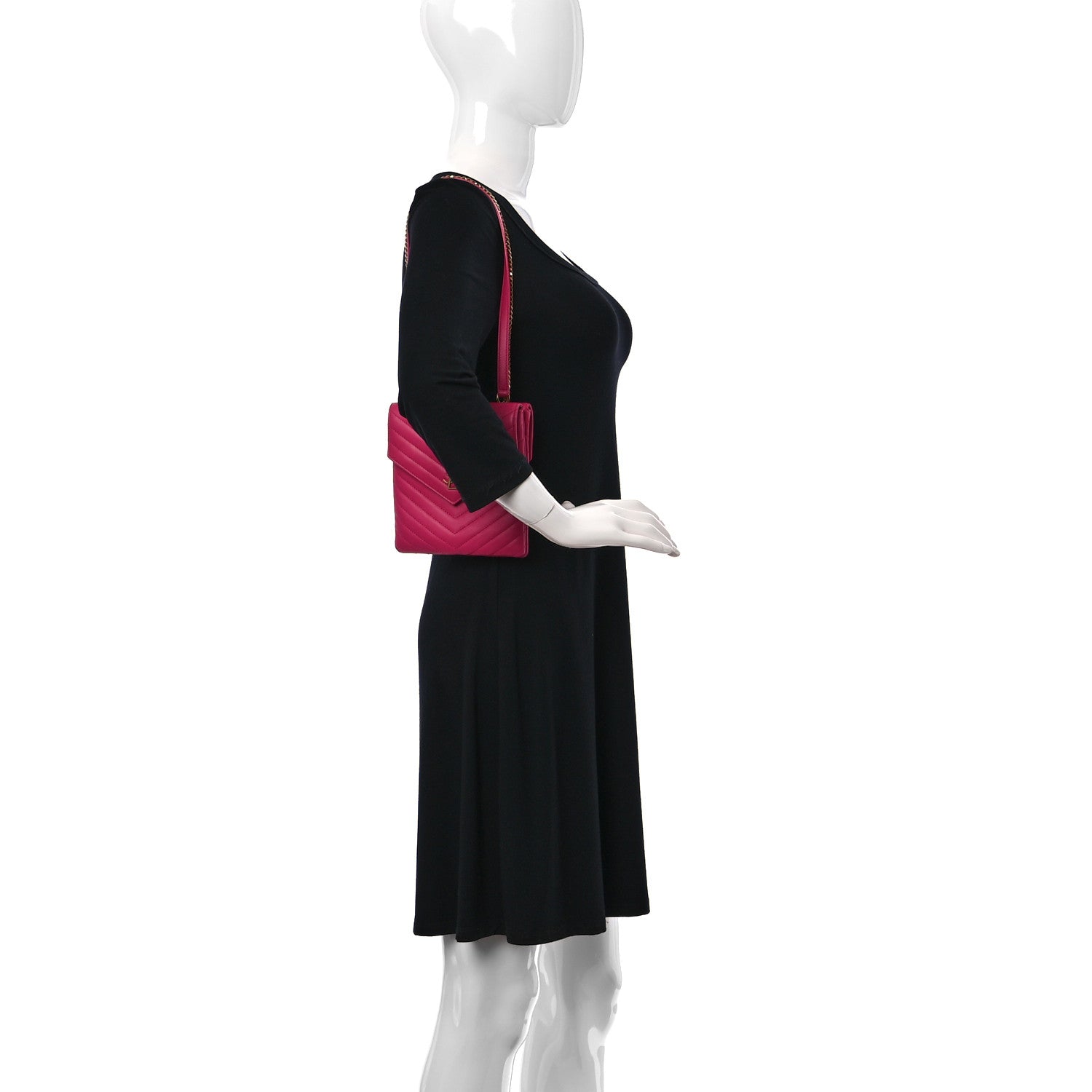 Saint Laurent Lambskin Quilted Double Flap Bag Pink 1 of 10