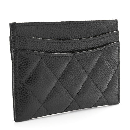 Chanel Caviar Quilted Card Holder Black 3 of 9
