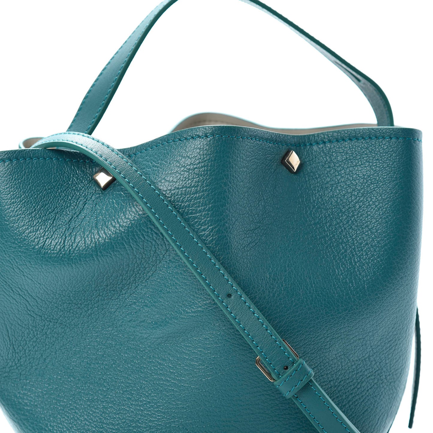 Goatskin Milano Drawstring Mini Bag Deep Lagoon