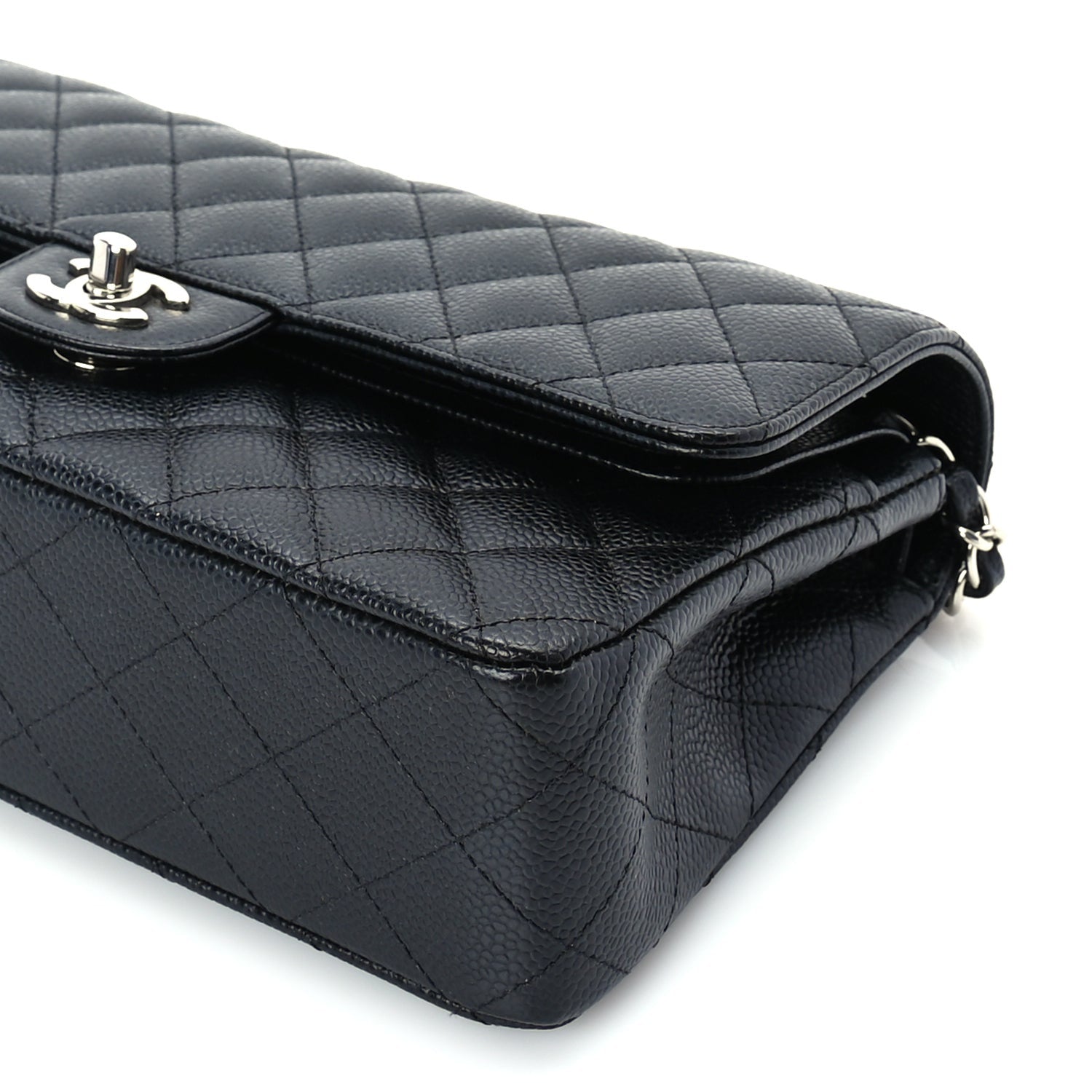 Chanel Caviar Quilted Medium Double Flap Black 9 of 9