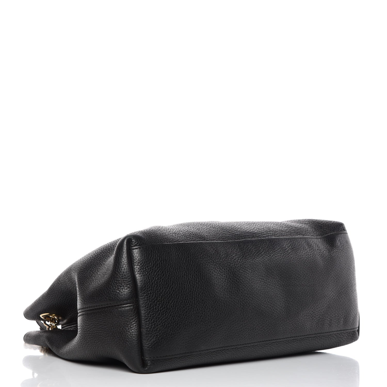 Gucci Pebbled Calfskin Medium Soho Chain Shoulder Bag Black 4 of 20