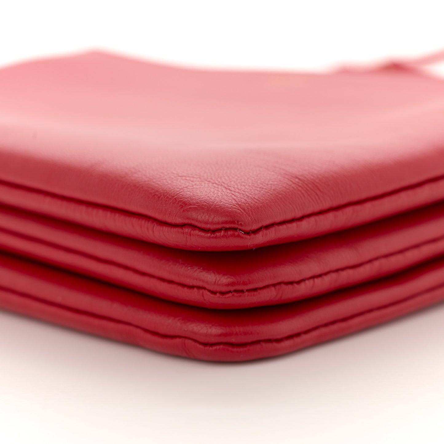 Lambskin Small Trio Crossbody Bag Red