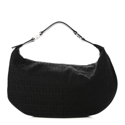 Fendi Zucchino Medium Chef Hobo Black 1 of 10