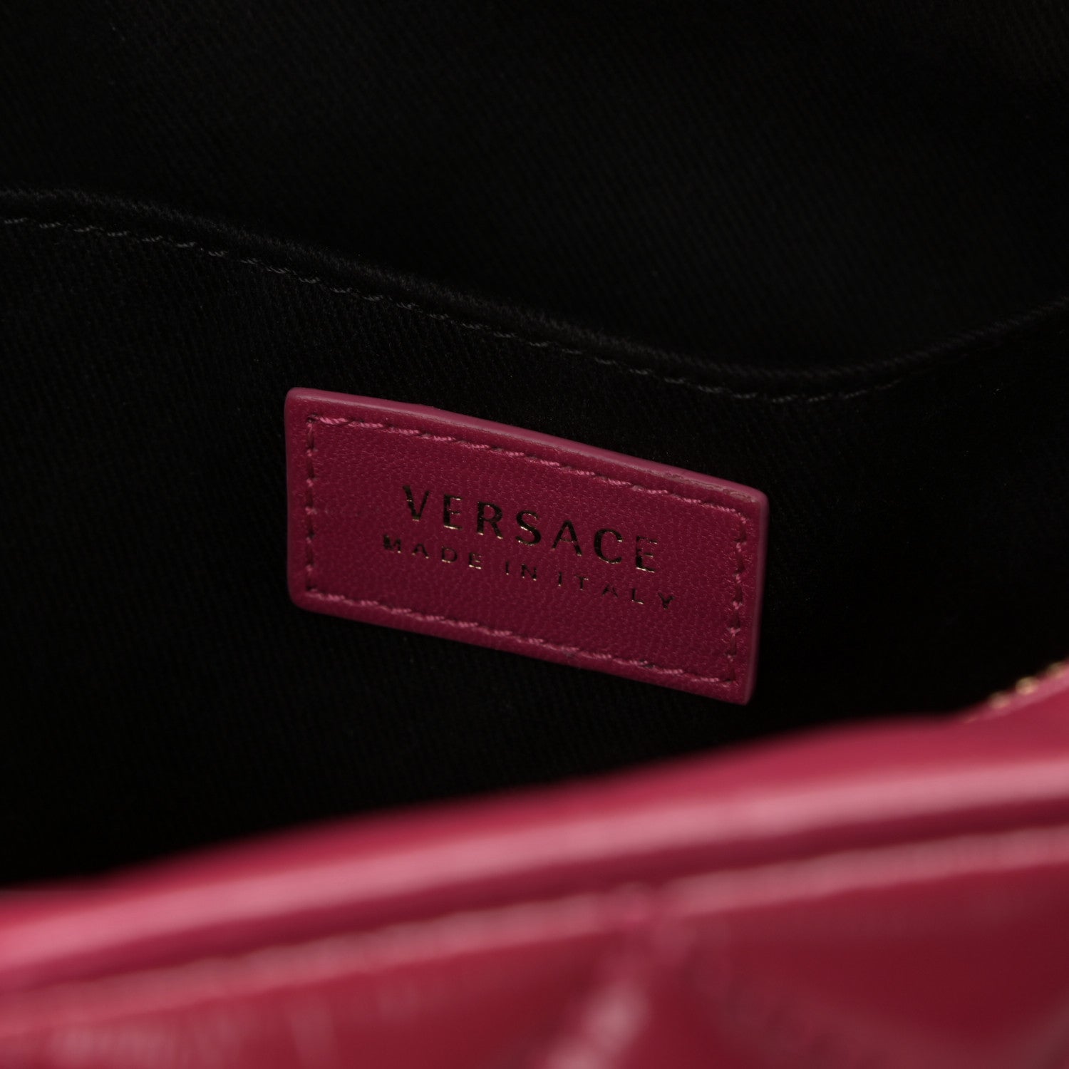 Versace Nappa Quilted Icon Bowler Fuchsia 6 of 10