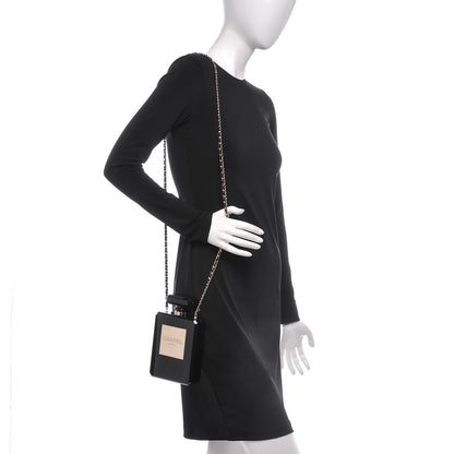 Chanel Plexiglass Perfume Bottle Clutch Black 2 of 9