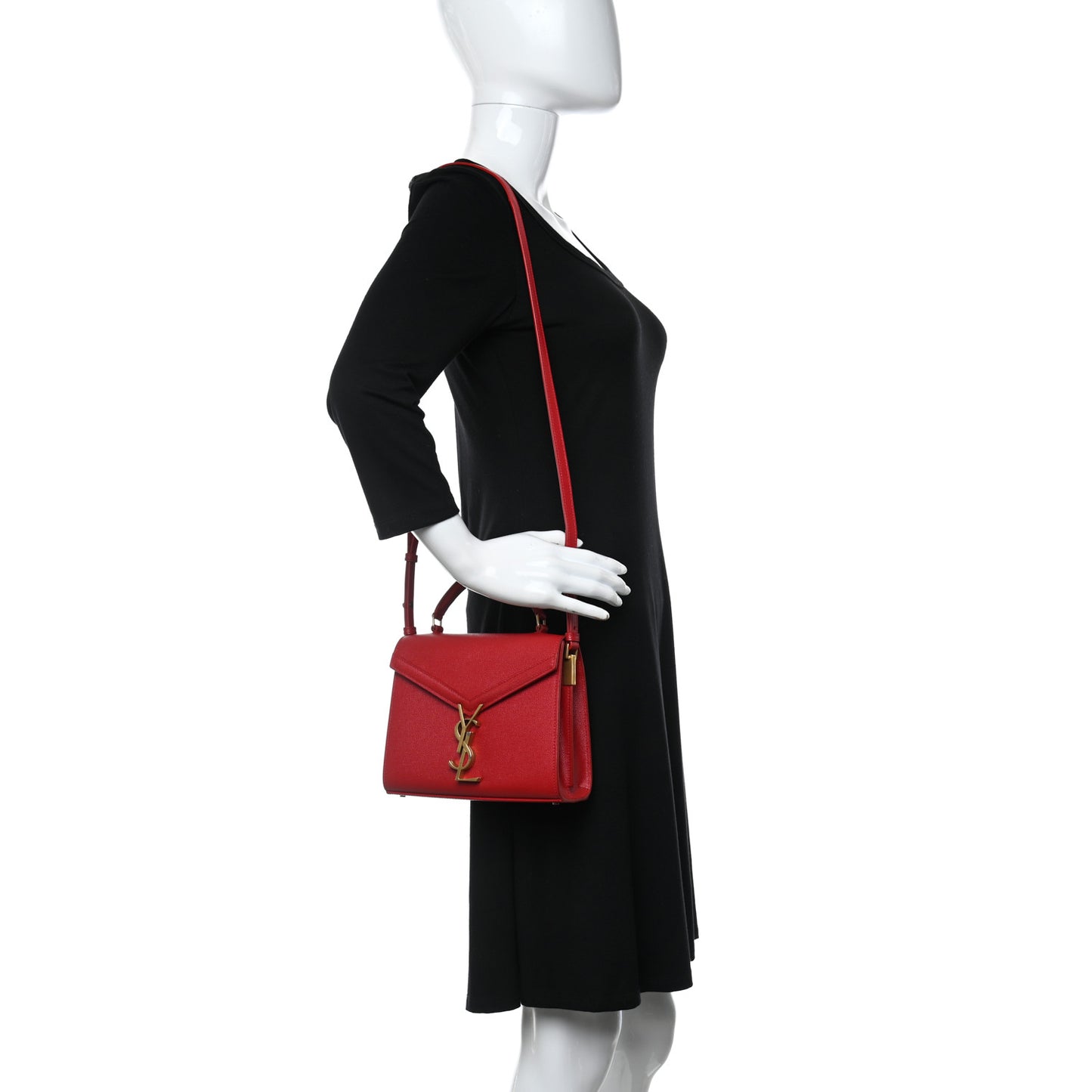 Grain de Poudre Mini Classic Monogram Cassandra Top Handle Red