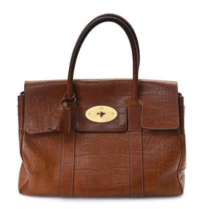 Mulberry Crocodile Embossed Bayswater Oak 1 of 8