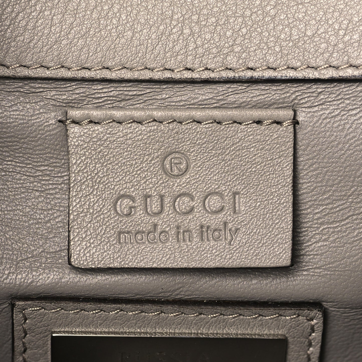 Satin Crystal Embellished Clutch Grey