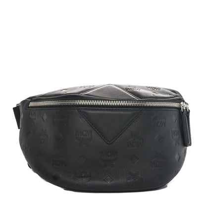 MCM Calfskin Ottomar Monogram Fursten Belt Bag Black 1 of 9