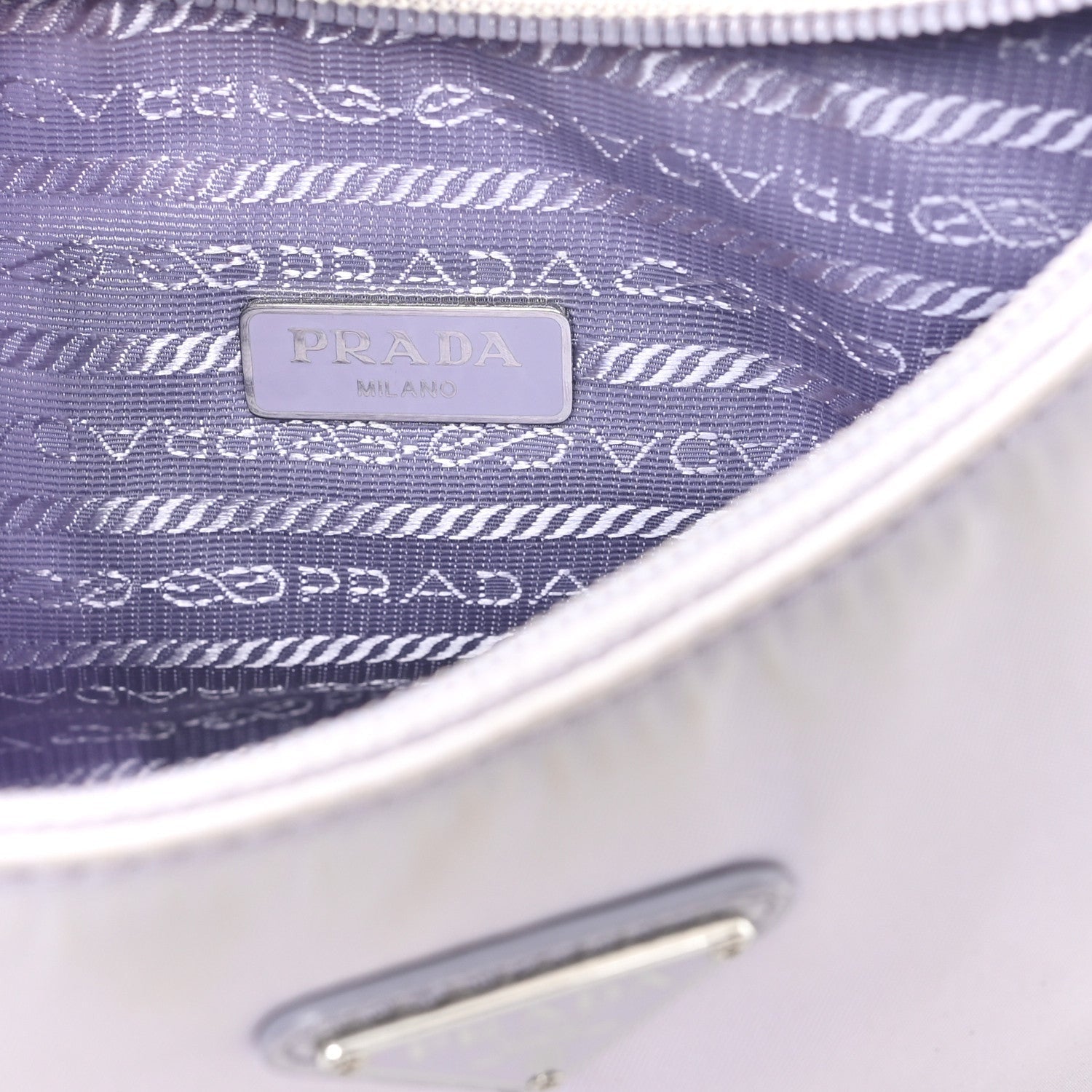 Prada Tessuto Nylon Mini Re-Edition 2000 Bag Fiordaliso 6 of 7