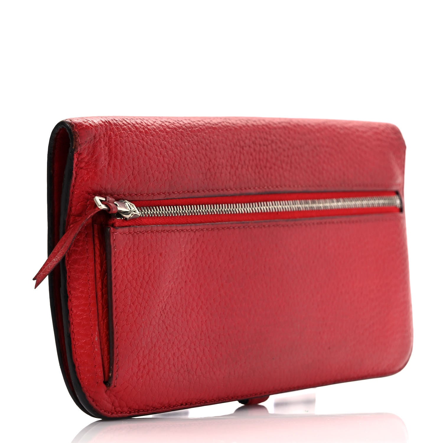 Hermes Togo Dogon Wallet Rouge Casaque 3 of 11