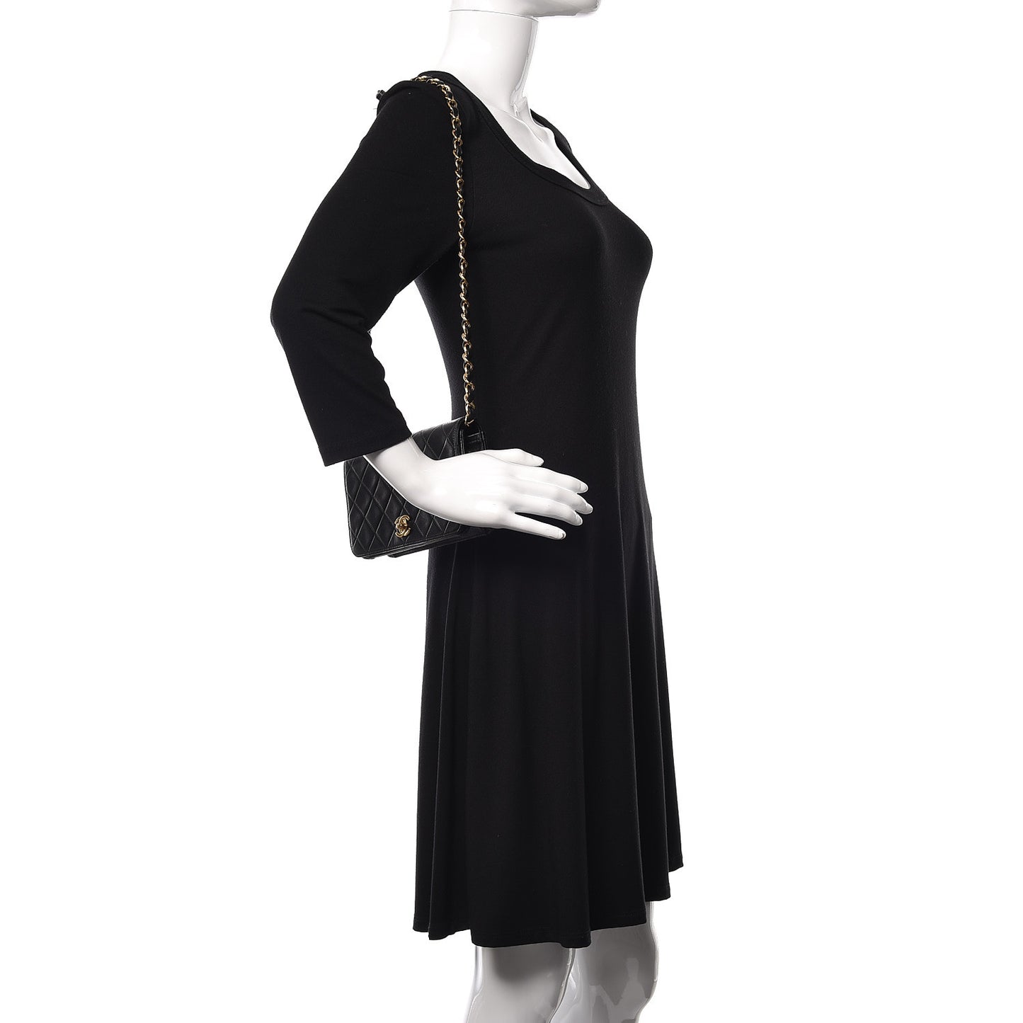 Lambskin Quilted Mini Flap Black