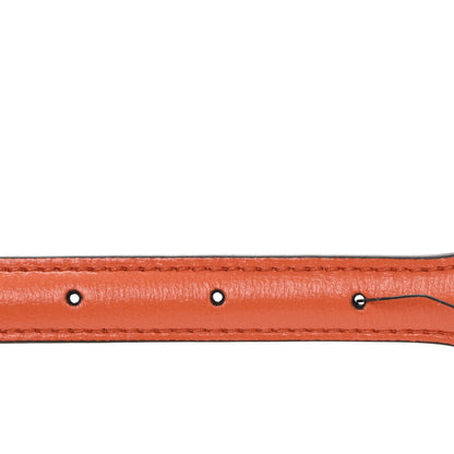 Gucci Efesto Leather Womens Horsebit 15/23mm Belt 85 34 Orange 3 of 7