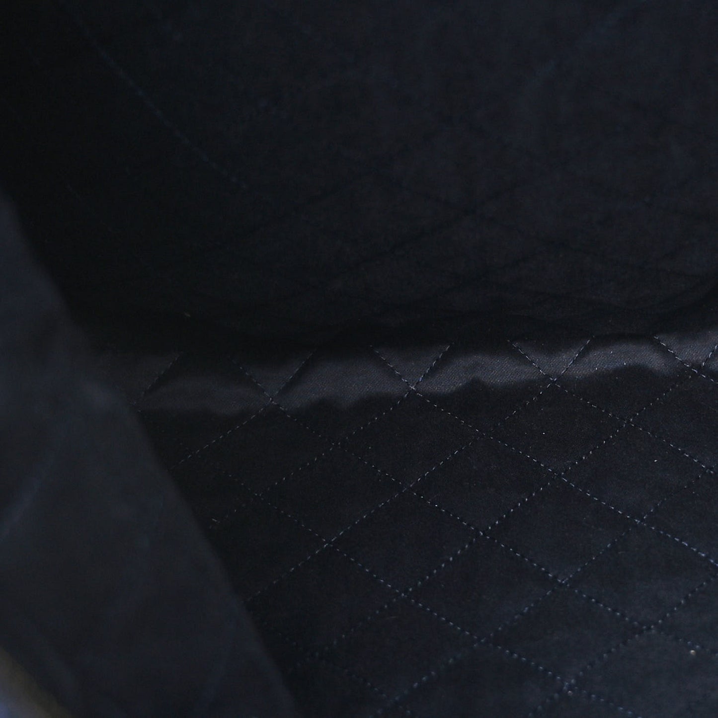 Shiny Caviar Quilted Chanel 22 Backpack Dark Blue