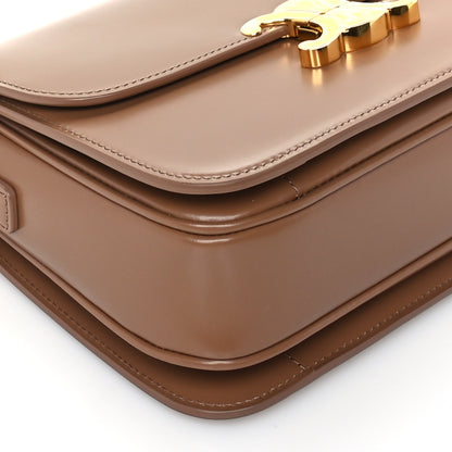 Celine Shiny Calfskin Medium Triomphe  Bronze 7 of 8