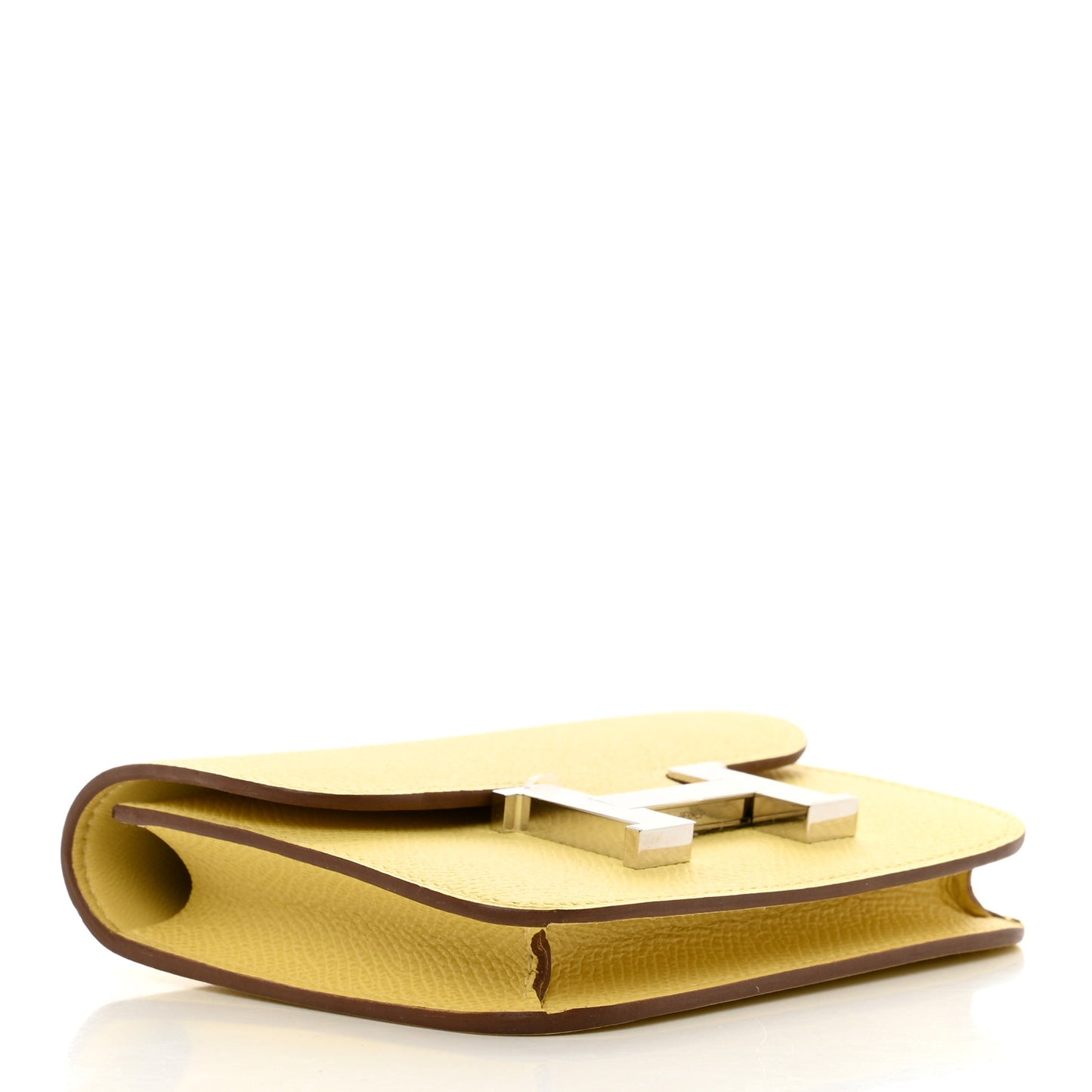 Epsom Constance Slim Wallet Jaune Poussin