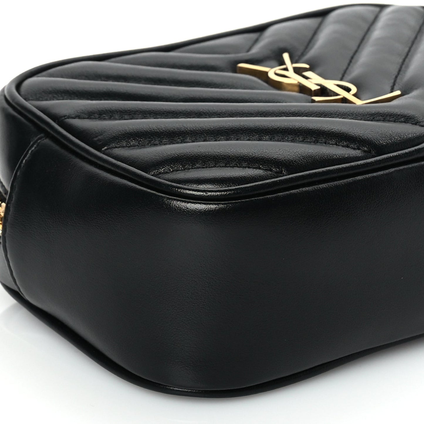 Calfskin Matelasse Monogram Lou Belt Bag Black
