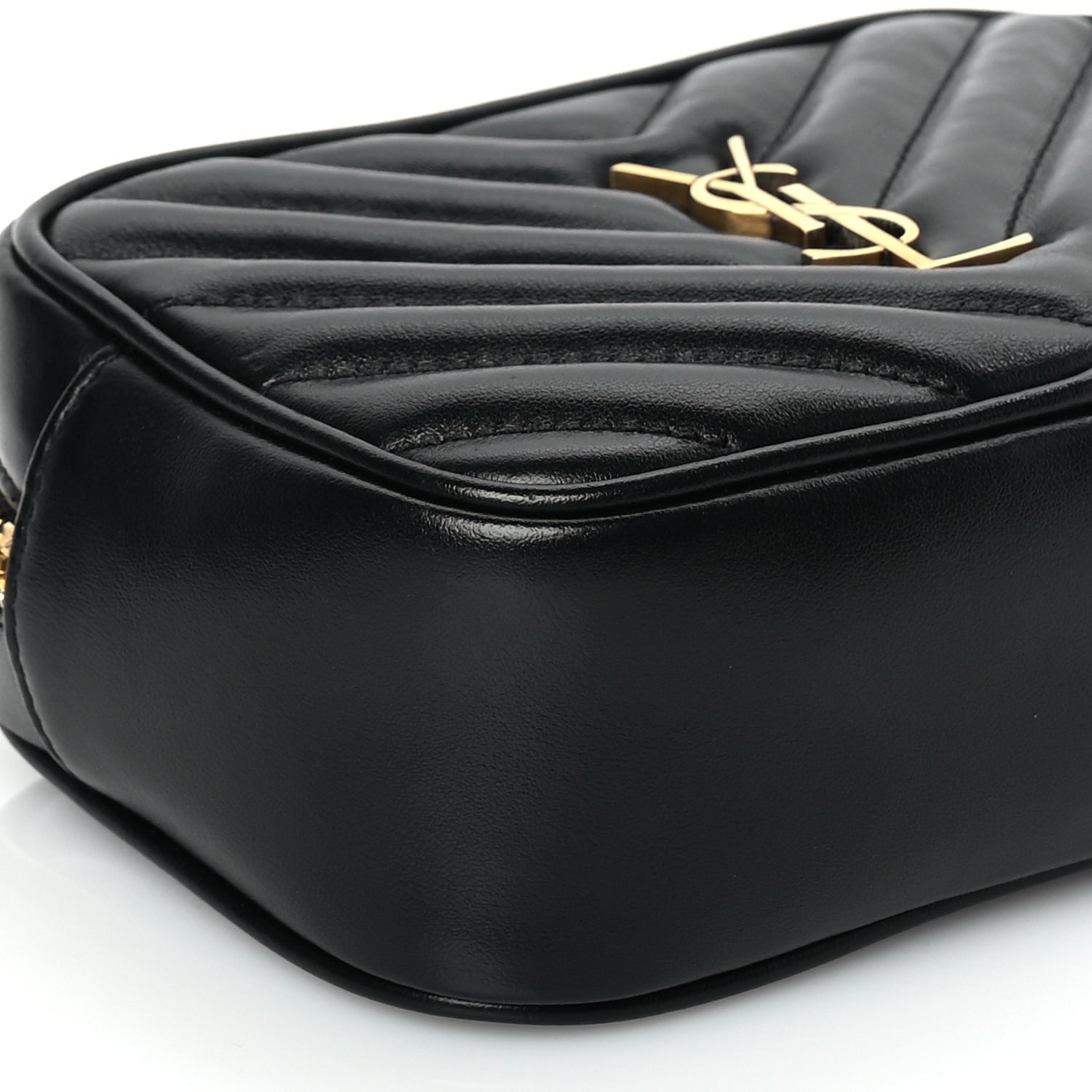 Saint Laurent Calfskin Matelasse Monogram Lou Belt Bag Black 7 of 8
