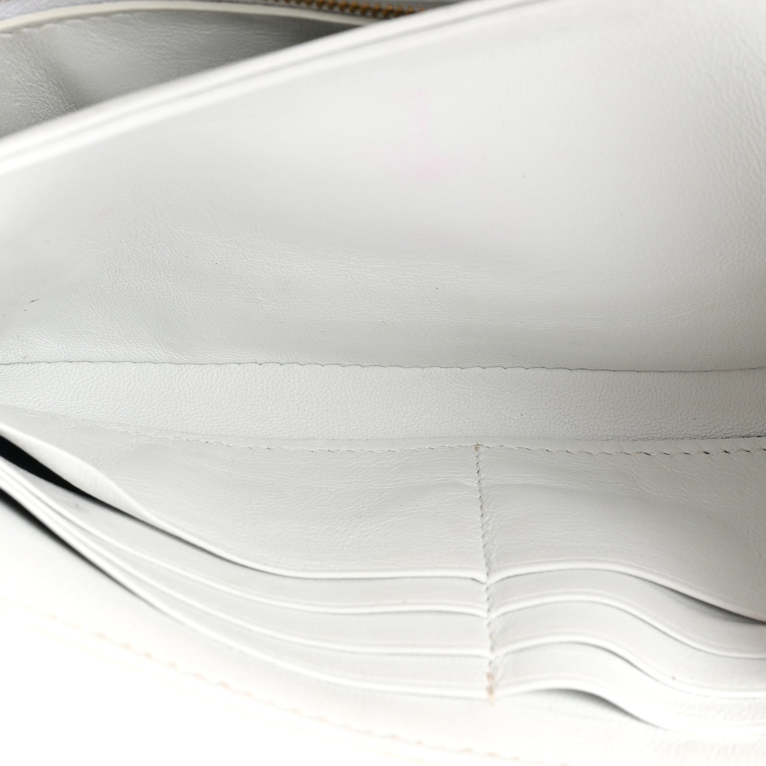 Balenciaga Shiny Extra Supple Calfskin Crocodile Embossed Small Triplet Bag Optic White 5 of 19