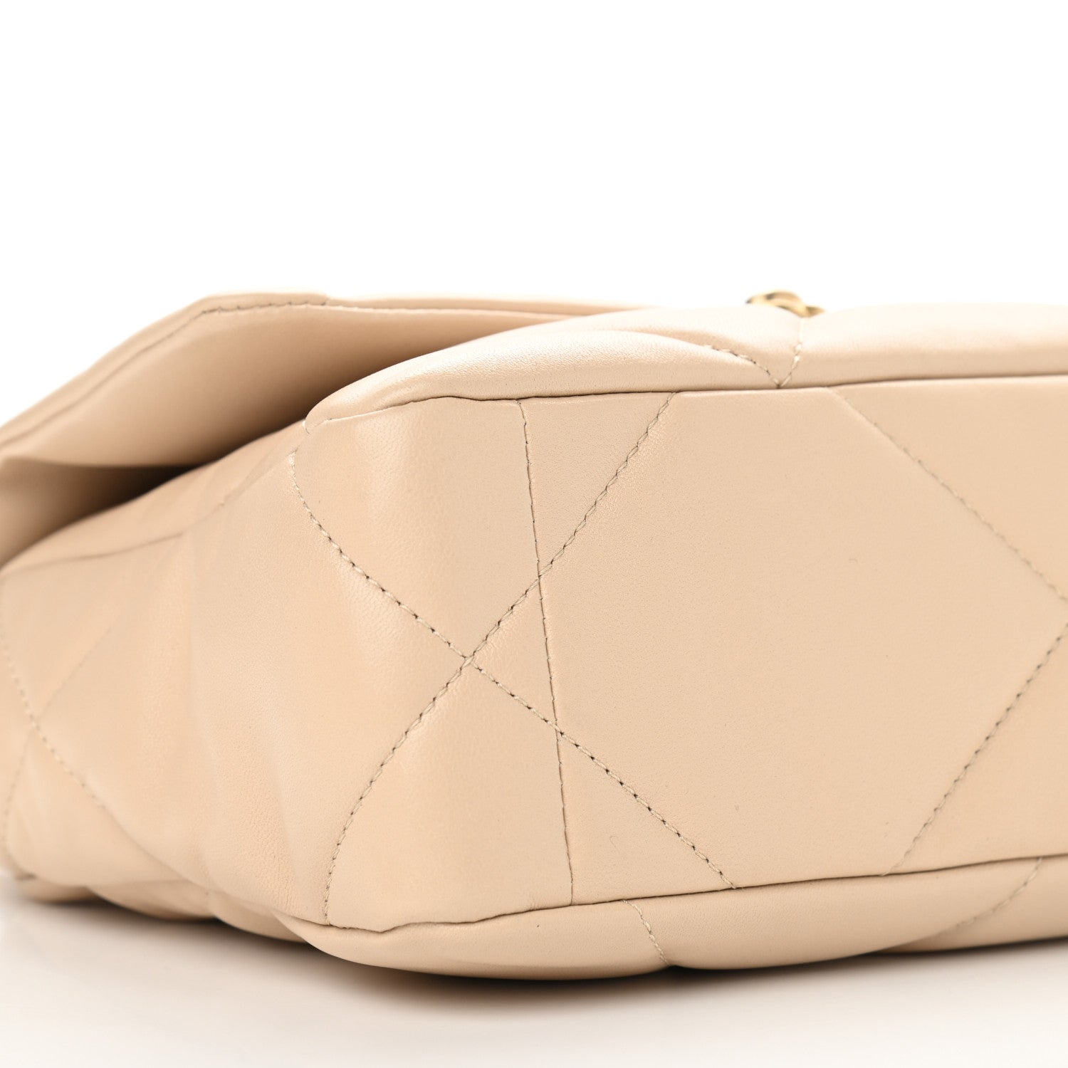 Chanel Lambskin Quilted Medium Chanel 19 Flap Beige 9 of 9