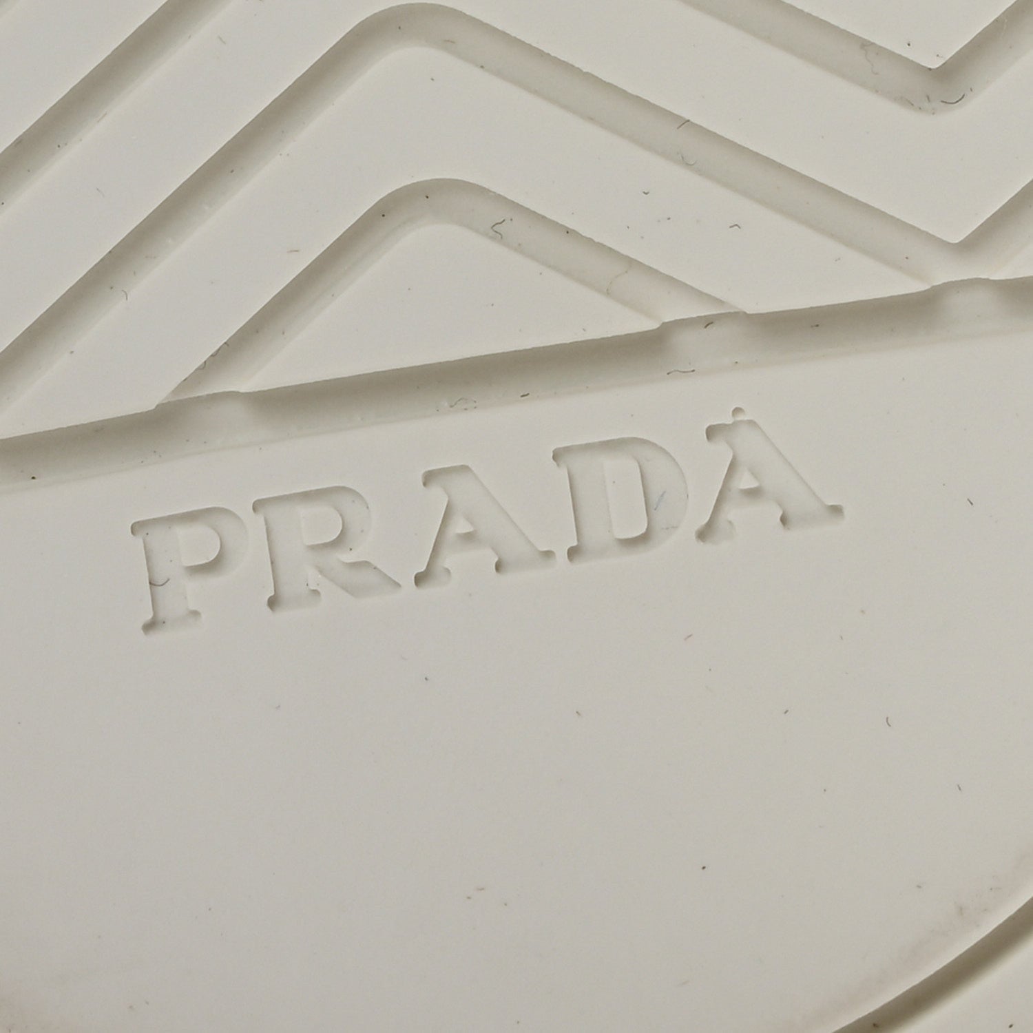 Prada Re-Nylon Gabardine Metal Triangle Logo Wheel Pouch Pocket High Top Sneakers 35.5 White 7 of 7
