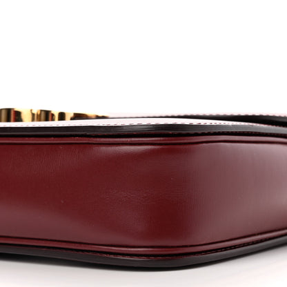 Celine Shiny Calfskin Medium Triomphe Light Burgundy 12 of 15