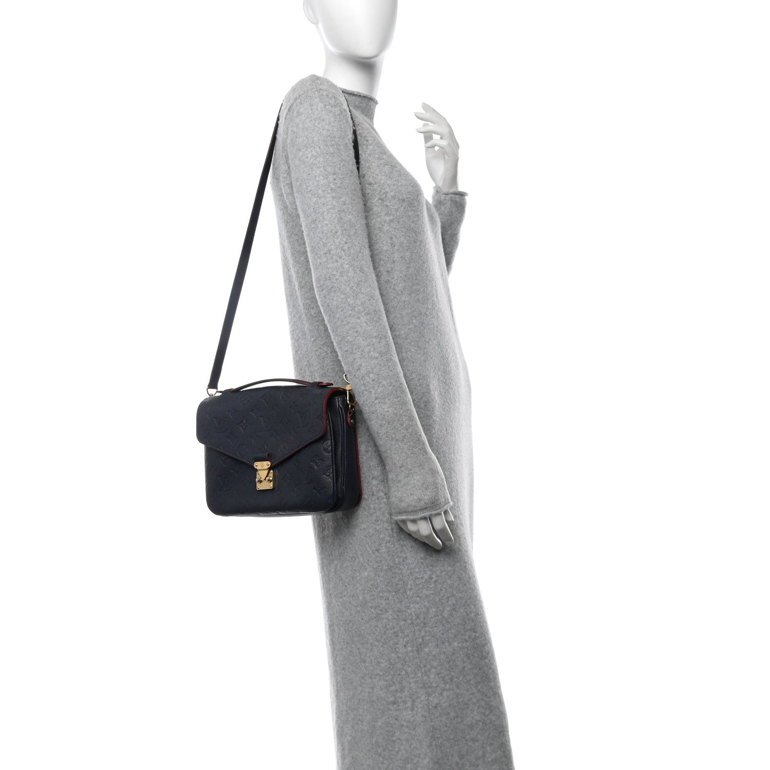 Louis Vuitton Empreinte Pochette Metis Marine Rouge 2 of 11