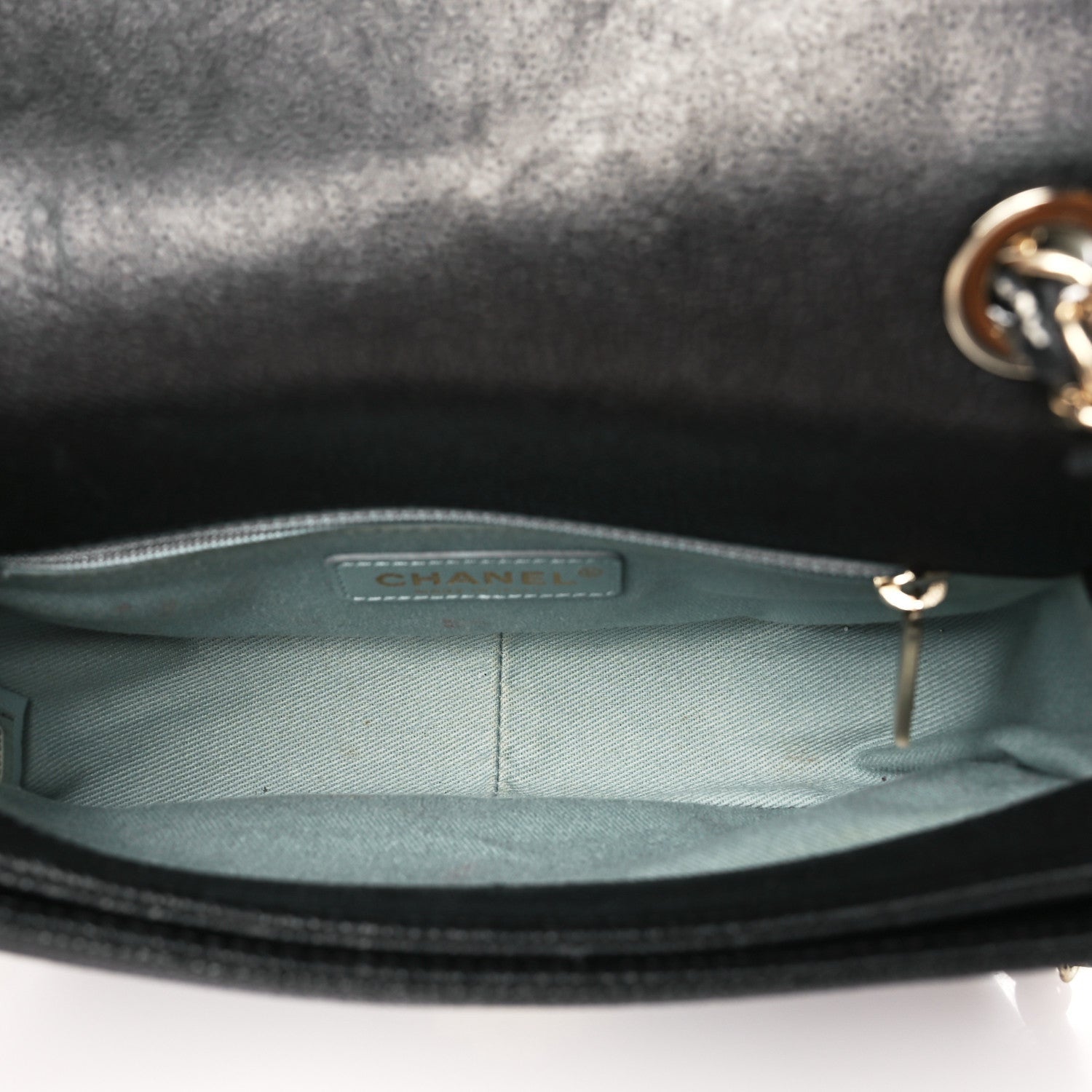 Chanel Grained Calfskin Quilted Small Cuba Top Handle Flap Black 5 of 7