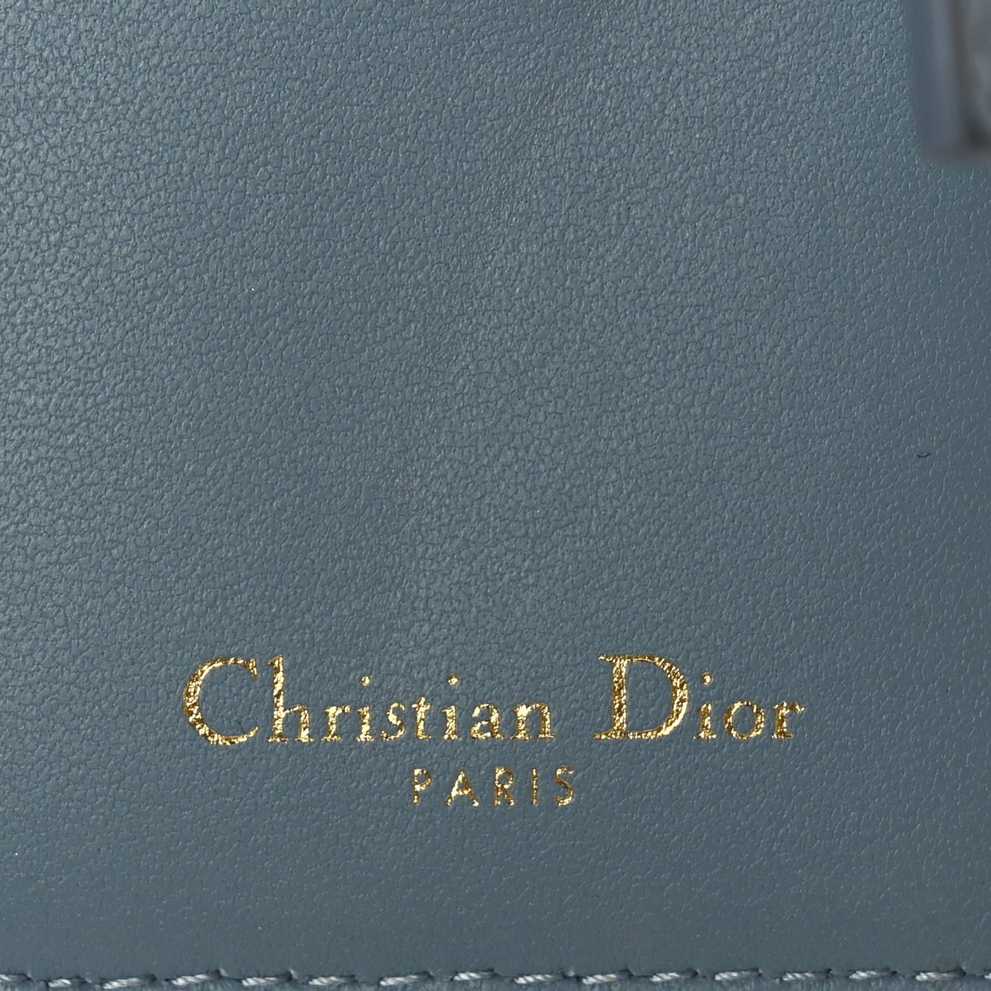 Supple Calfskin Cannage Caro Dandelion Card Holder Cloud Blue