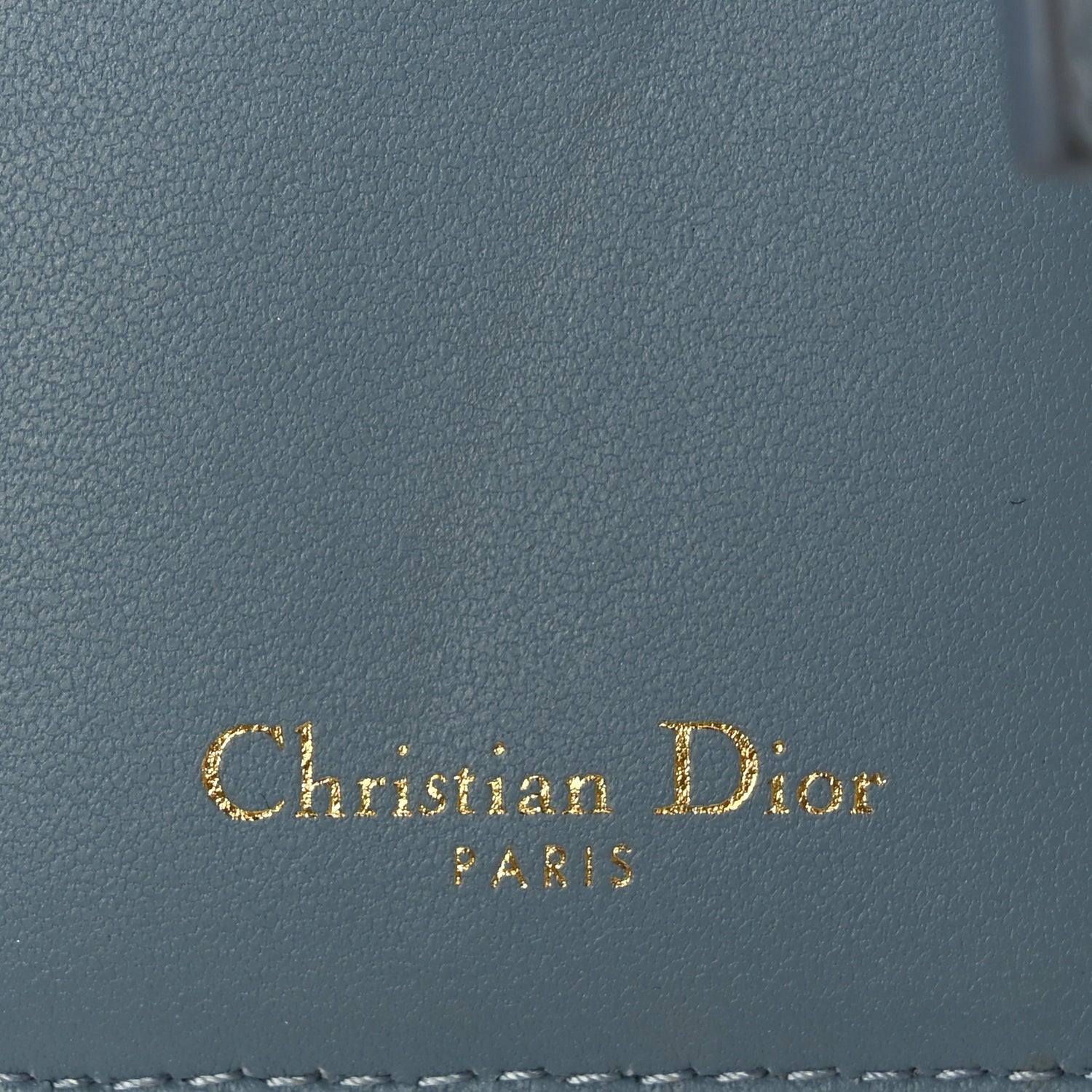 Christian Dior Supple Calfskin Cannage Caro Dandelion Card Holder Cloud Blue 6 of 6