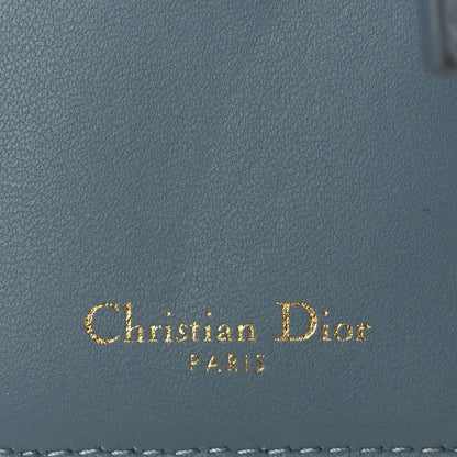 Christian Dior Supple Calfskin Cannage Caro Dandelion Card Holder Cloud Blue 6 of 6